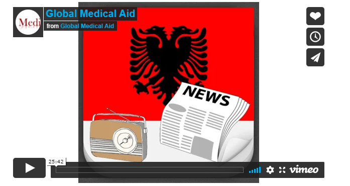 Global Medical Aid i Albanernes radio